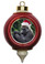 Gorilla Victorian Red and Gold Christmas Ornament