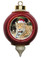 Jaguar Victorian Red and Gold Christmas Ornament