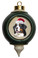 Bernese Mountain Dog Victorian Green & Gold Christmas Ornament