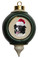 Border Collie Victorian Green & Gold Christmas Ornament