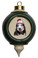Siberian Husky Victorian Green & Gold Christmas Ornament