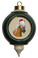 Haflinger Victorian Green and Gold Christmas Ornament