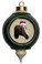 Horse Victorian Green and Gold Christmas Ornament