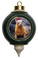 Sea Lion Victorian Green and Gold Christmas Ornament