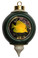 Yellow Tang Victorian Green and Gold Christmas Ornament