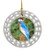 Bluebird Porcelain Christmas Ornament
