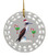 Blue Footed Booby Porcelain Christmas Ornament