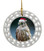 Falcon Porcelain Christmas Ornament