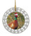 Pheasant Porcelain Christmas Ornament