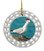 Seagull Porcelain Christmas Ornament