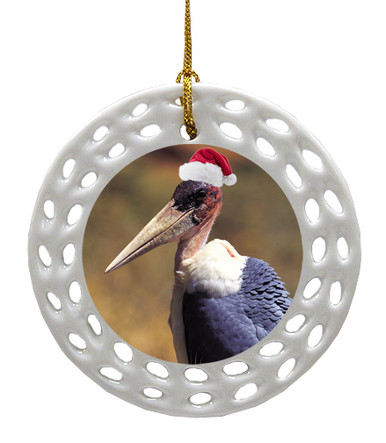 Vulture Porcelain Christmas Ornament