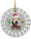 Airedale Porcelain Christmas Ornament