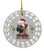 Mastiff Porcelain Christmas Ornament