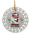 Shiba Inu Porcelain Christmas Ornament