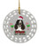 Springer Spaniel Porcelain Christmas Ornament