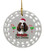 Springer Spaniel Porcelain Christmas Ornament