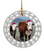 Cow Porcelain Christmas Ornament