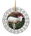 Lamb Porcelain Christmas Ornament