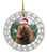 Beaver Porcelain Christmas Ornament
