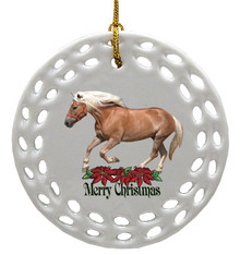 Haflinger Porcelain Christmas Ornament