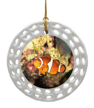 Clownfish Porcelain Christmas Ornament