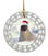 Seal Porcelain Christmas Ornament