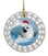 Seal Porcelain Christmas Ornament