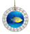 Triggerfish Porcelain Christmas Ornament