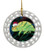 Chameleon Porcelain Christmas Ornament