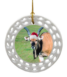 Eland Porcelain Christmas Ornament