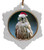 Falcon Jolly Santa Snowflake Christmas Ornament
