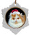 Persian Cat Jolly Santa Snowflake Christmas Ornament