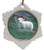 Sheep Jolly Santa Snowflake Christmas Ornament