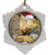 Iguana Jolly Santa Snowflake Christmas Ornament