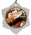 Copperhead Snake Jolly Santa Snowflake Christmas Ornament