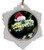 Viper Snake Jolly Santa Snowflake Christmas Ornament