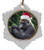 Gorilla Jolly Santa Snowflake Christmas Ornament
