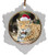 Jaguar Jolly Santa Snowflake Christmas Ornament
