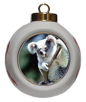 Koala Bear Porcelain Ball Christmas Ornament