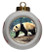 Panda Bear Porcelain Ball Christmas Ornament