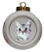 American Shorthair Cat Porcelain Ball Christmas Ornament