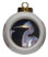 Louisiana Heron Porcelain Ball Christmas Ornament