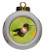 Hummingbird Porcelain Ball Christmas Ornament