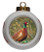 Pheasant Porcelain Ball Christmas Ornament