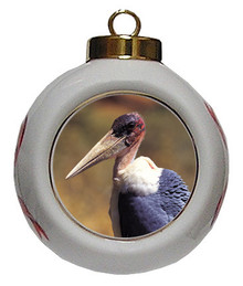 Vulture Porcelain Ball Christmas Ornament