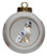 Australian Shepherd Porcelain Ball Christmas Ornament