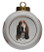 Basset Hound Porcelain Ball Christmas Ornament