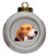 Beagle Porcelain Ball Christmas Ornament