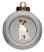 Jack Russell Terrier Porcelain Ball Christmas Ornament