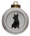 Scottish Terrier Porcelain Ball Christmas Ornament